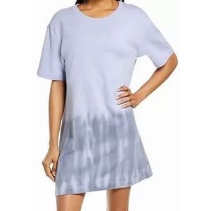 Zella Purple Tie Dye Short Sleeve Sweater Dress